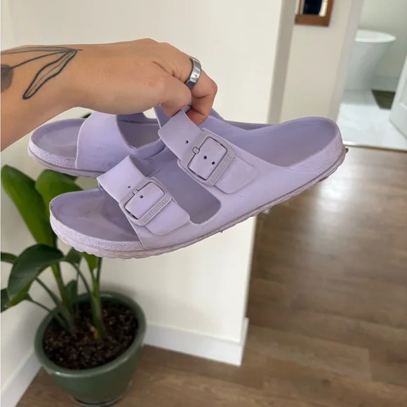 Birkenstock Lavender Two-Strap EVA Sandals - Picture 2 of 2